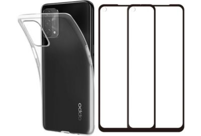 Pack ESSENTIELB Oppo A54/A74 5G Coque + Verre trempé x2