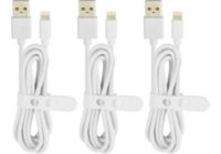 Câble Lightning ESSENTIELB pack de 3 cables 1m blanc
