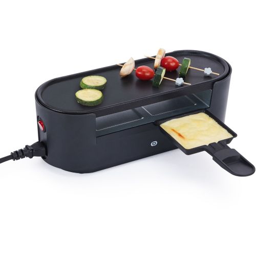 Machine à raclette connectable duo noire