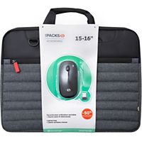 Sacoche Bord 15' pour PC PACKARD BELL Housse Protection Pochette Ordinateur  Portable 15 Pouces (GRIS) - Shot Case