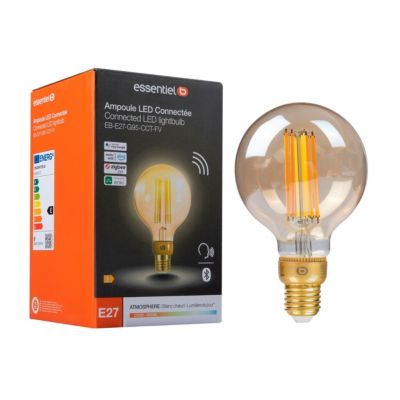 Ampoule connectée ESSENTIELB Filament Nuances de Blanc Globe E27