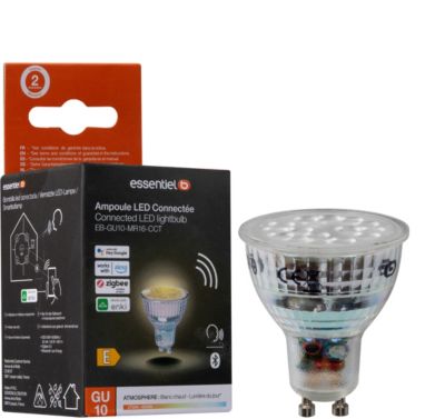 Ampoule LED connectée ESSENTIELB Nuances de Blanc Spot GU10