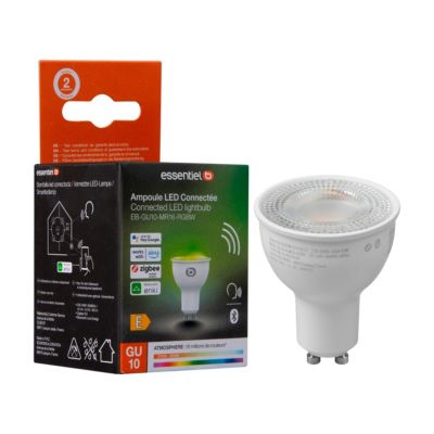 Ampoule LED connectée ESSENTIELB Blancs & Couleurs Spot GU10