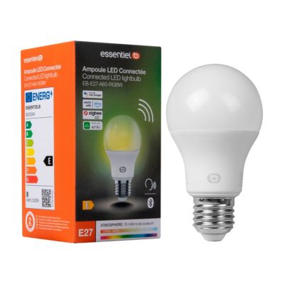 Ampoule LED connectée ESSENTIELB Blancs & Couleurs Classique E27