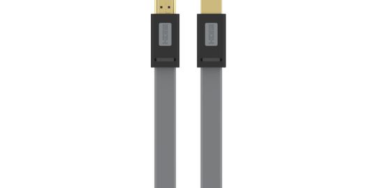 Câble HDMI ESSENTIELB 2.0/18Gbps plat 2M anthracite