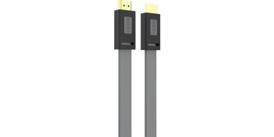 Câble HDMI ESSENTIELB 2.0/18Gbps plat 2M anthracite