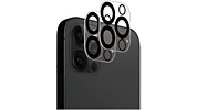 Protection Objectif Caméra pour iPhone 13 Pro 61 Pouces et iPhone 13 Pro  Max 67 Pouces Couvercle d'Anneau Individuel en Métal en Verre Trempé 9H HD  Transparent Lot de 3 Bleu Alpin