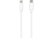 Câble Lightning ESSENTIELB vers USB-C 2m blanc certifie Apple