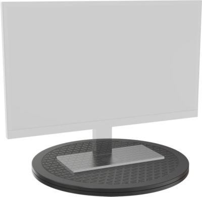 Meuble TV- Support Etagère en Verre pour Rehausseur moniteur d'ordinateur  téléviseur 100 x 30 x 13 cm cm Noir