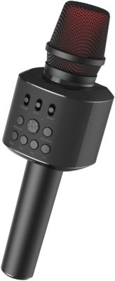 Moukey Enceinte Karaoké avec 2 UHF Microphones sans Fil, Karaoke  Professionnel Complet Machine de Karaoké Portable avec Lumières de fête,  Haut-Parleur