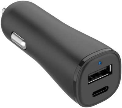 Chargeur allume-cigares 32W USB-C/USB-A - noir