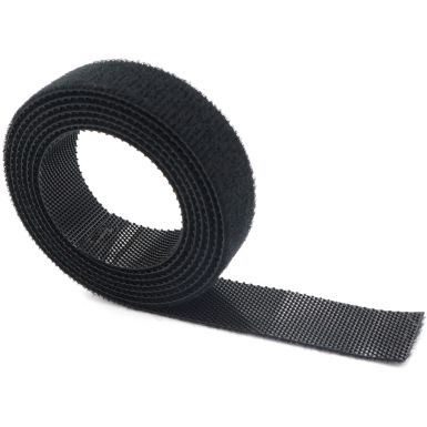20 X Velcro Serre-câbles 30 cm x 25 mm Noir Velcro Bandes Câble Velcro Avec œillet 