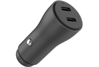 Chargeur allume cigare ADEQWAT 2x USB-C 60W Noir