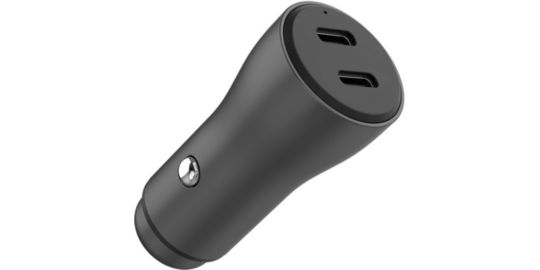 Chargeur allume cigare ADEQWAT 2x USB-C 60W Noir