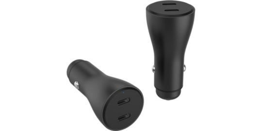 Chargeur allume cigare ADEQWAT 2x USB-C 60W Noir