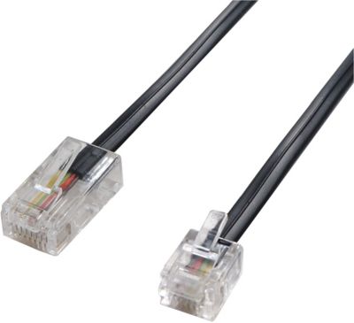 Câble éthernet Rj45/coax blindé mâle / mâle, 2 m METRONIC