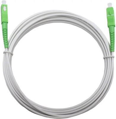 10M Cable Fibre Optique Renforcé bleindé SC APC Simplex Monomode Rallonge  Boîte