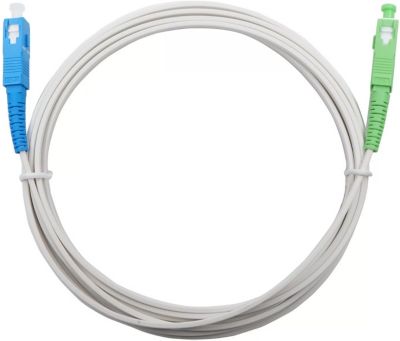 Elfcam - Cable a Fibre Optique pour Freebox, La Livraison avec Le Coupleur  pour Rallonge Fibre Optique Cable, SC/APC a SC/UPC Mono (25M)