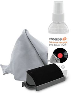 Kit de nettoyage pour disques vinyles: spray nettoyant 200 ml + lingette -  PEARL