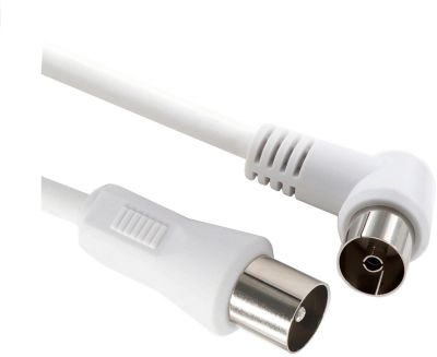 Câble antenne TV LISTO 2M Droite-M/Coudée-F