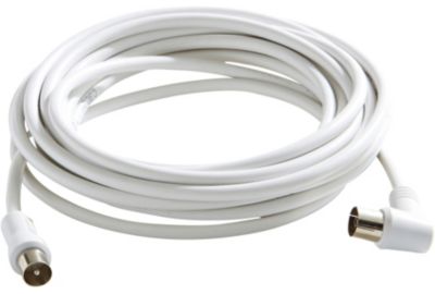 Câble antenne TV LISTO 5M- Droite-M/Coudée-F
