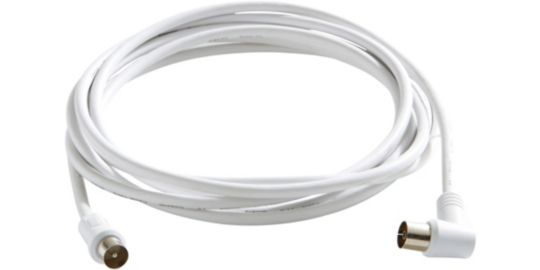 Câble antenne TV LISTO 3M - Droite-M/Coudée-F