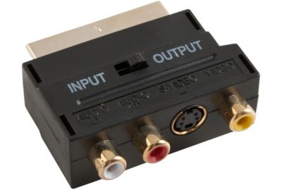Adaptateur péritel/RCA ESSENTIELB Péritel/RCA+YC