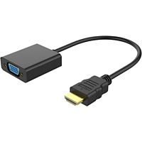 Cabling - CABLING® Active Adaptateur DVI vers VGA, DVI-D 24 + 1 mâle vers  VGA femelle 1080P câble convertisseur pour appareils compatibles DVI, PC,  DVD, moniteur, HDTV et Vidéoprojecteur - Convertisseur Audio