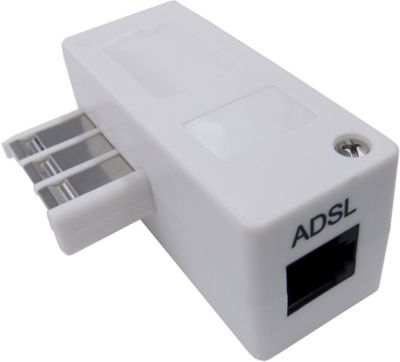 Adaptateur Ethernet KOMELEC téléphone gigogne vers RJ11