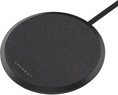 Chargeur induction ADEQWAT sans fil noir ultra-plat 15W
