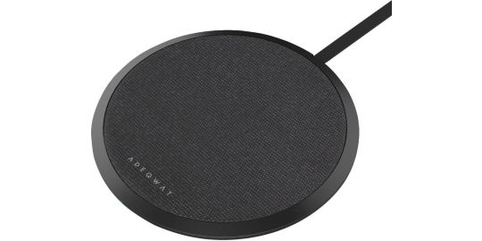 Chargeur induction ADEQWAT sans fil noir ultra-plat 15W