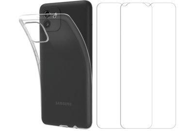 Pack ESSENTIELB Samsung A03 Coque + Verre trempé x2