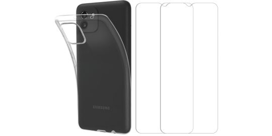 Pack ESSENTIELB Samsung A03 Coque + Verre trempé x2