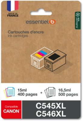 Cartouche 545-546, Cartouche Encre Sunnieink 545 et 546 XL Remplacement  pour Encre Canon 545 546, pour Imprimante Pixma TS3150 TS3100 TS3300 TR4500  TS3450 MG2500 TS3350 MG2550s MX495, Noire et Couleur : :  Informatique