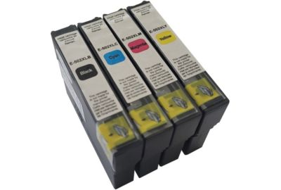 Cartouche d'encre ESSENTIELB E502XL Noir + 3 couleurs