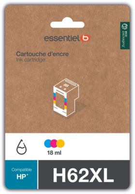 Cartouche d'encre ESSENTIELB H62 XL 3 couleurs Cartouche d'encre ESSENTIELB H62 XL 3 couleurs