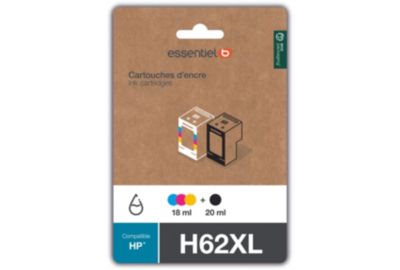 Cartouche d'encre ESSENTIELB H62 XL Noir + 3 couleurs