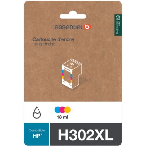 Cartouche d'encre compatible avec Hp 302 XL Tri couleur