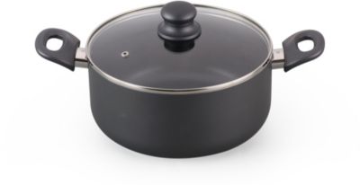 Tefal Unlimited Faitout Noir 24 cm (5 L) + Couvercle, Becs