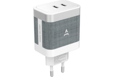 Chargeur secteur ADEQWAT USB-C x2 65W