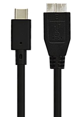 Câble USB C ESSENTIELB USB-C vers Micro USB 3.0 - 1M NOIR