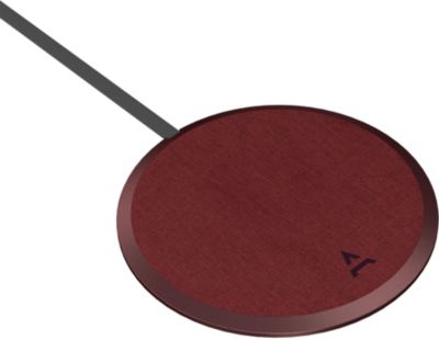 Chargeur induction ADEQWAT sans fil Dark Red ultra-plat