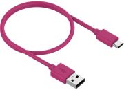 Câble USB-C ESSENTIELB vers USB magenta 1m