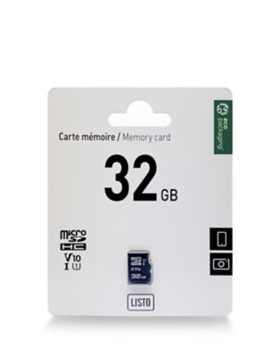 QUMOX Carte Micro SD SDHC TF 32 G Go GB 32Go 32GB écriture 20Mb/s