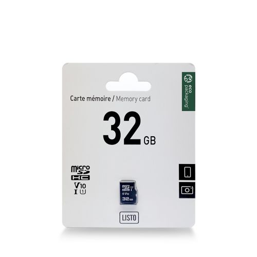 Carte mémoire micro SDHC 32 Go - Carte mémoire micro SD - Achat
