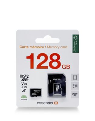 Carte Micro SD ESSENTIELB 128Go Micro SDXC