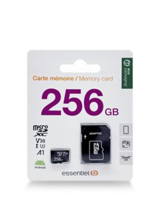 Carte Micro SD ESSENTIELB 256Go Micro SDXC