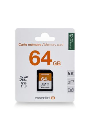 Carte mémoire micro SD 64GB HOCO capacité 64GO class 10