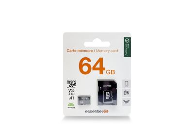 Carte Micro SD ESSENTIELB 64 Go Micro SD