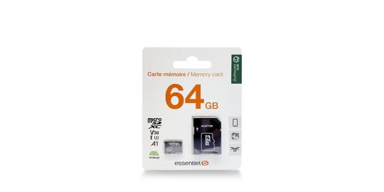 Carte Micro SD ESSENTIELB 64 Go Micro SD
